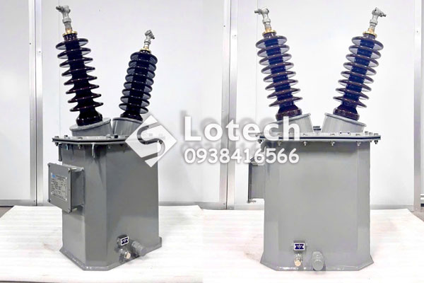 Máy biến áp cấp nguồn dầu 1KVA 1 pha 2 sứ chính hãng APM