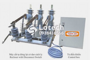 Máy Cắt Recloser 24kV 630A Có Dao Cách Ly Tuấn Ân