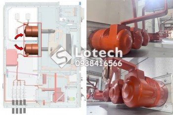Thay Sứ Bushing Ngăn Cáp Tủ Trung Thế VCB Primary