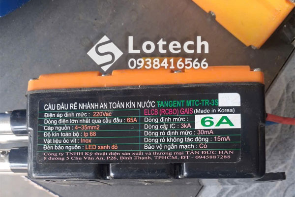Cầu Đấu Rẽ Nhánh An Toàn Kín Nước TANGENT MTC-TR-3ST