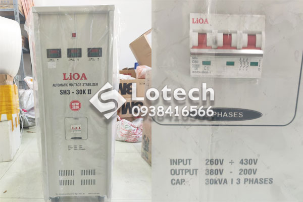 Ổn áp Lioa 3 pha SH3-30 30kVA 260V-430V