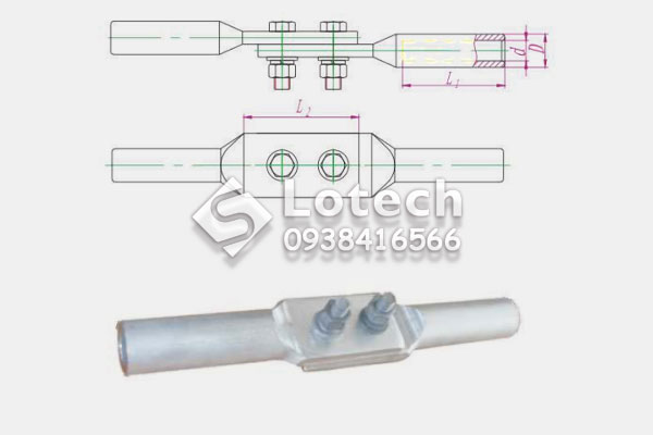 Bản vẽ cấu tạo đầu cốt lèo dây dẫn ACSR