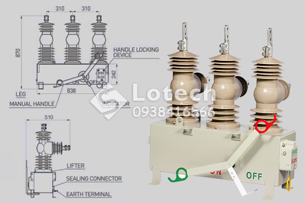 Bản vẽ cấu tạo LBS chân không Entec Korea