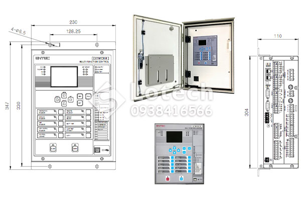 Bản vẽ cấu tạo tủ điều khiển LBS Entec