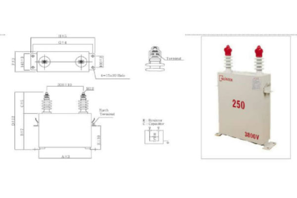 Bản vẽ tụ bù trung thế 1 pha Nuintek 