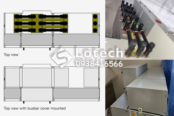 Bố trí phụ kiện ghép nối tủ RMU ABB Safeplus