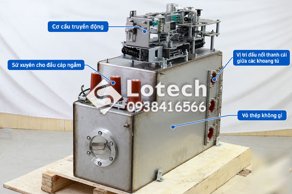 Cấu tạo buồng khí SF6 tủ RMU