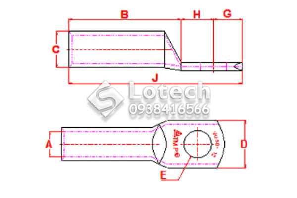 Cấu tạo đầu cos đồng trung thế loại VU