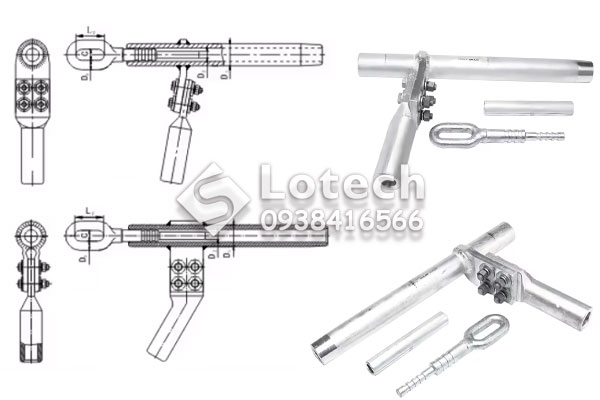 Cấu tạo khóa néo ép cho dây ACSR hãng Gulifa