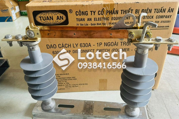 Dao cách ly 630A 24kV 1 pha ngoài trời