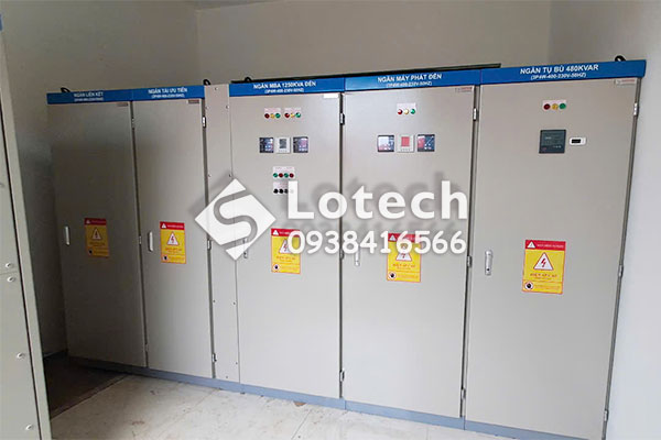 Dãy tủ phân phối hạ thế Lotech cung cấp cho dự án Đồng Tháp
