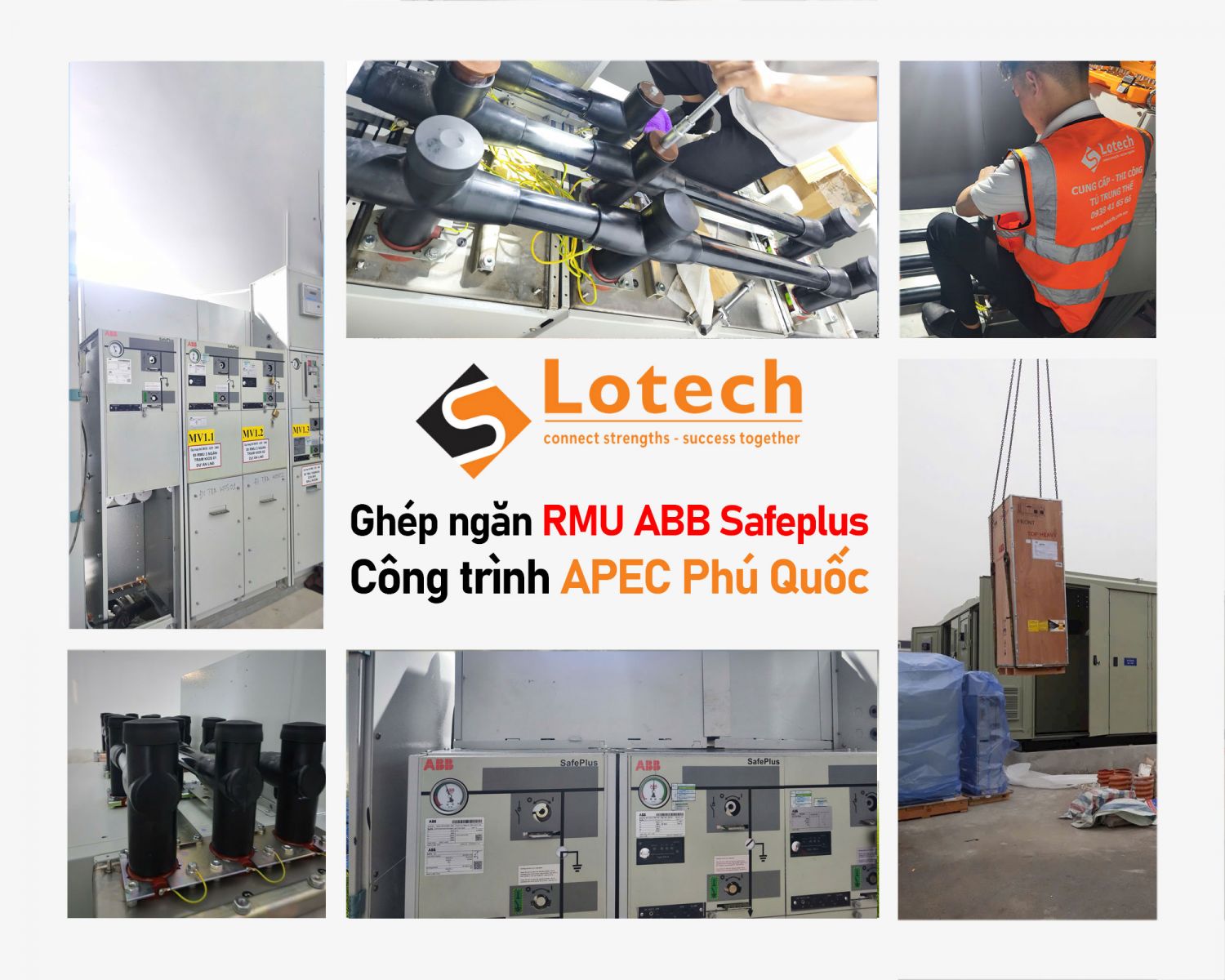 Dự án ghép ngăn tủ trung thế ABB Safeplus