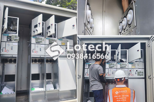 Ghép nối tủ RMU Siemens 8DJH R=R=R=T 24kV