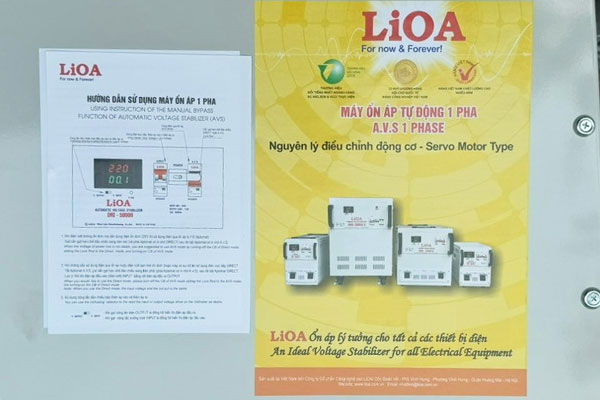 Hướng dẫn sử dụng ổn áp tự động Lioa 30kVA 1 pha SH-30000-II