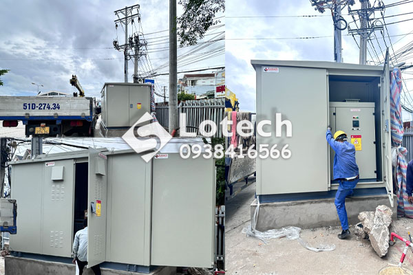 Lắp đặt thiết bị trạm kios hợp bộ 750kVA