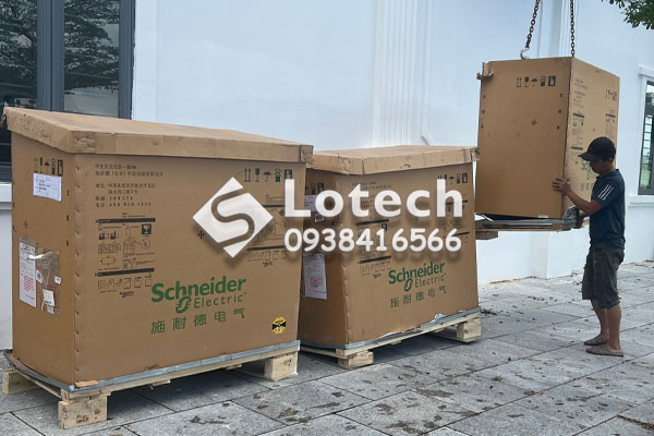 Lô tủ điện RM6-NE-IQI Lotech giao hàng công trình Bình Định