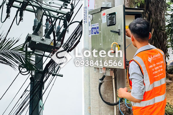 Lotech cài đặt máy cắt Recloser ABB