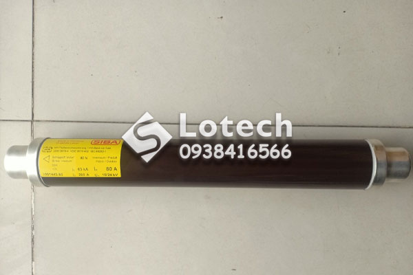 Lotech cung cấp cầu chì ống trung thế Siba 10/24kV 80A