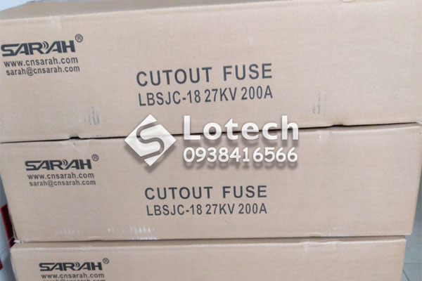 Lotech cung cấp cầu chì tự rơi cắt có tải LBFCO Sarah Polymer 27kV 200A