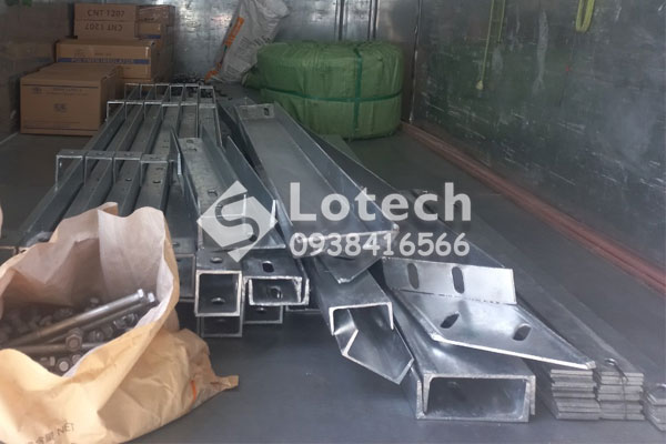 Lotech cung cấp trọn bộ đà trạm biến áp treo nâng đỡ máy biến áp 3 pha