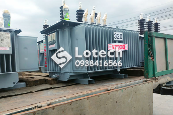 Lotech giao hàng máy biến áp 3 pha 320kVA An Giang