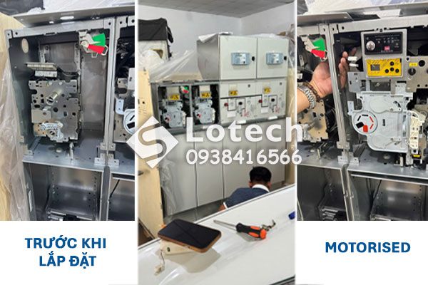 Lotech lắp đặt motor điều khiển đóng cắt tủ RMU Siemens