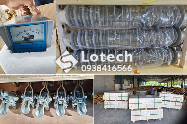 Lotech phân phối chống sét van 110kV và bộ đếm sét Nanyang Jinniu