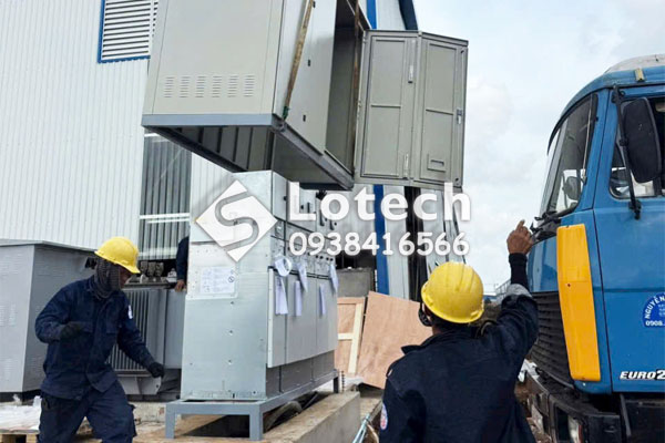 Lotech thi công tủ RMU Siemens đặt trong vỏ tủ ngoài trời