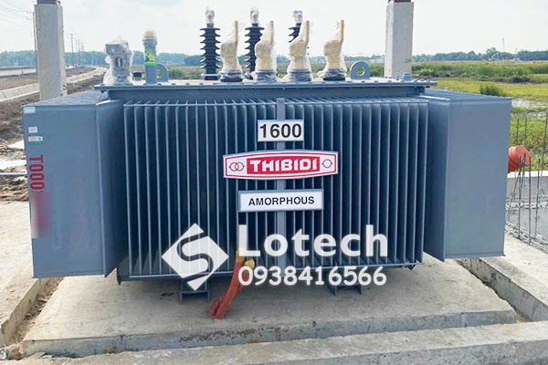 Máy biến áp THIBIDI Amorphous 1600kVA lắp đặt ngoài trời