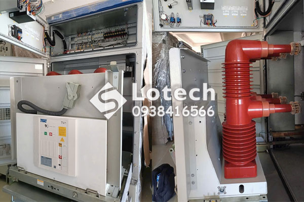 Máy cắt chân không VCB TV1 lắp tủ máy cắt trung thế