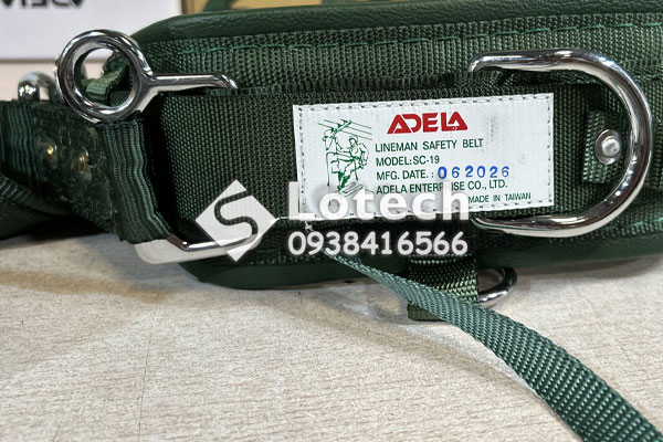 Nameplate đai an toàn điện lực ADELA SC-19