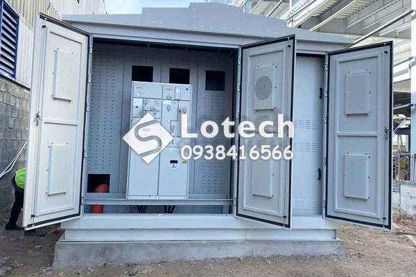 Ngăn trung thế trạm kios 2000kVA lắp tủ RMU 2 ngăn
