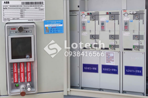 Ngăn V - Ngăn máy cắt chân không VCB tủ ABB Safeplus