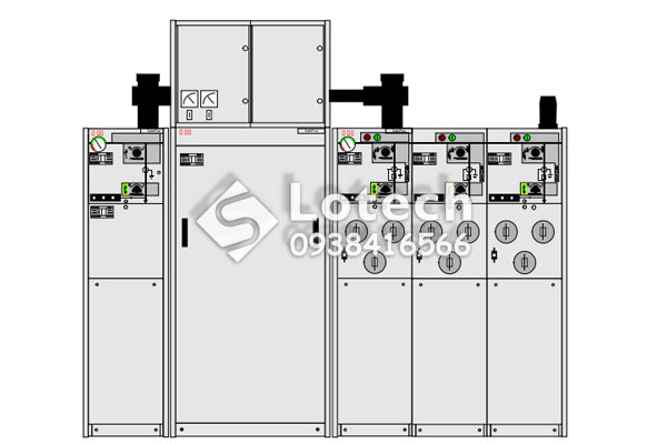 Phụ kiện ghép tủ RMU ABB với bộ kit nối đứng - ngang