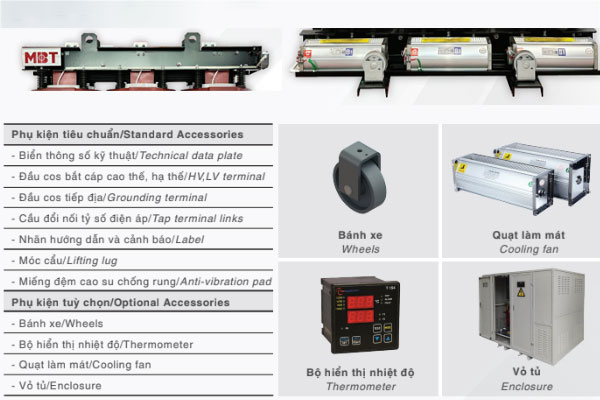 Phụ kiện máy biến áp khô MBT