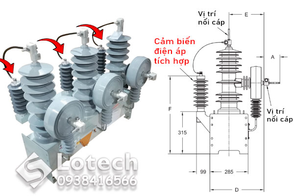 Recloser Cooper NOVAi tích hợp thêm 3 cảm biến điện áp