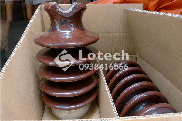 Sứ đứng Linepost Hoàng Liên Sơn men nâu
