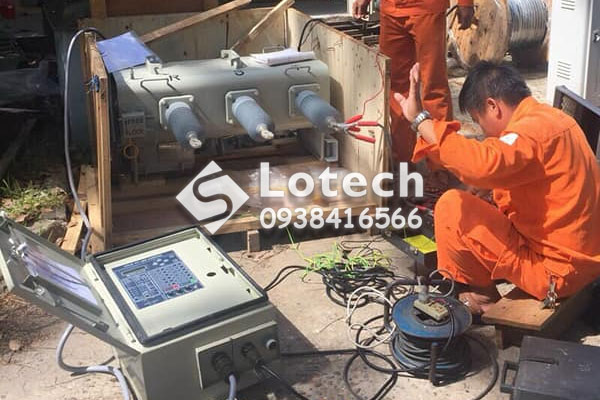 Thí nghiệm cầu dao phụ tải LBS Shinsung trước khi lắp đặt