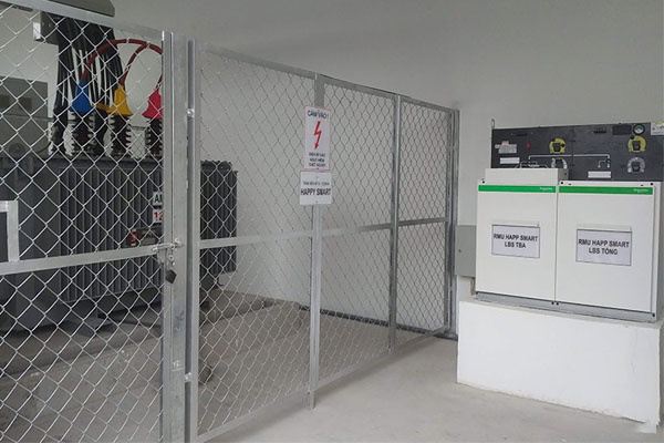 Tủ trung thế RMU Schneider đặt tại trạm biến áp trong nhà 1250kVA