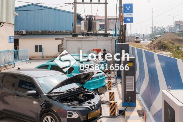 Trạm biến áp giàn cho trạm sạc xe điện