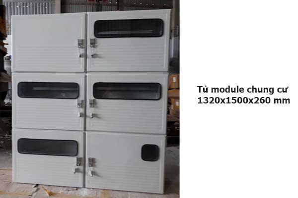  Tủ module chung cư 1320x1500x260 mm 