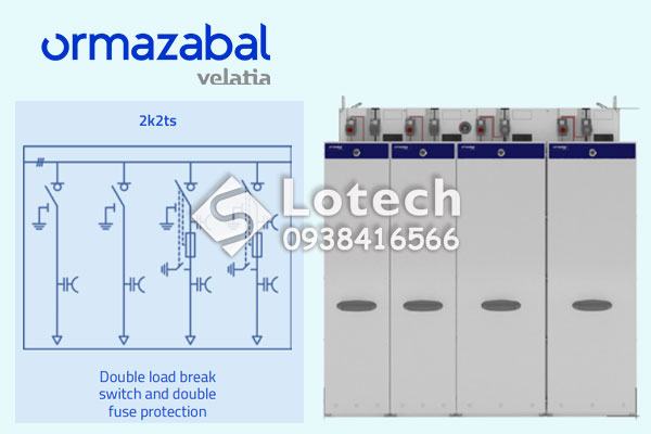Tủ RMU Ormazabal ga/gae630 2k2ts