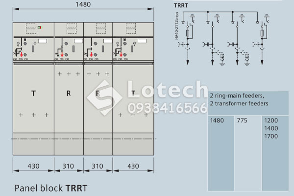 Tủ RMU Siemens 8DJH TRRT 24kV
