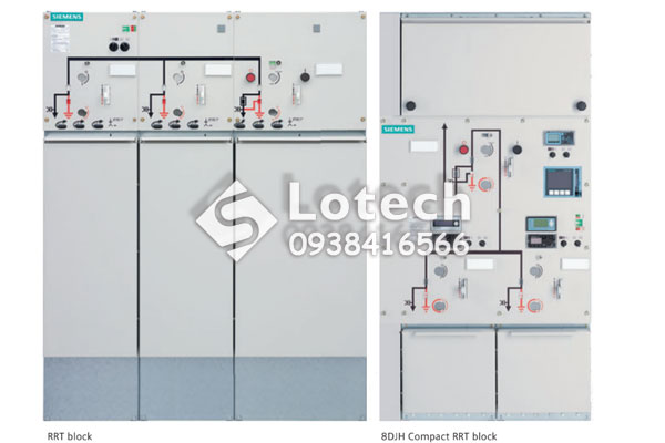 Tủ trung thế Siemens RRT block và 8DJH Compact RRT block