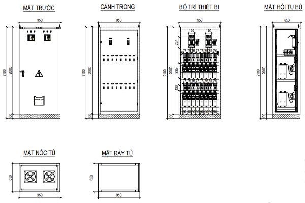 Tủ tụ bù trạm kios 750kVA - 1250kVA