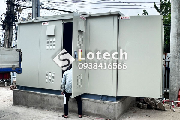 Vỏ trạm kios hợp bộ 750kVA Lotech cấp dự án Cần Thơ